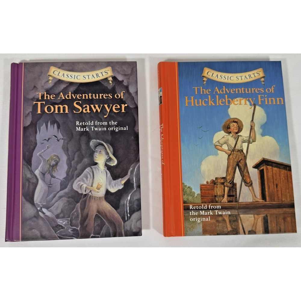 Sterling Classic Starts Books Kids Multi Mark Twain Tom Sawyer Huckleberry Finn